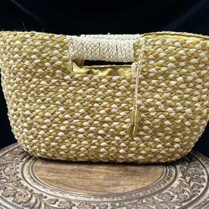 Woven handle bag