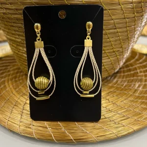 Orbe drop earrings
