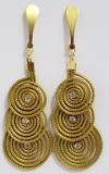 Triple-spiral earrings