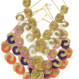 Interlaced-loop necklace